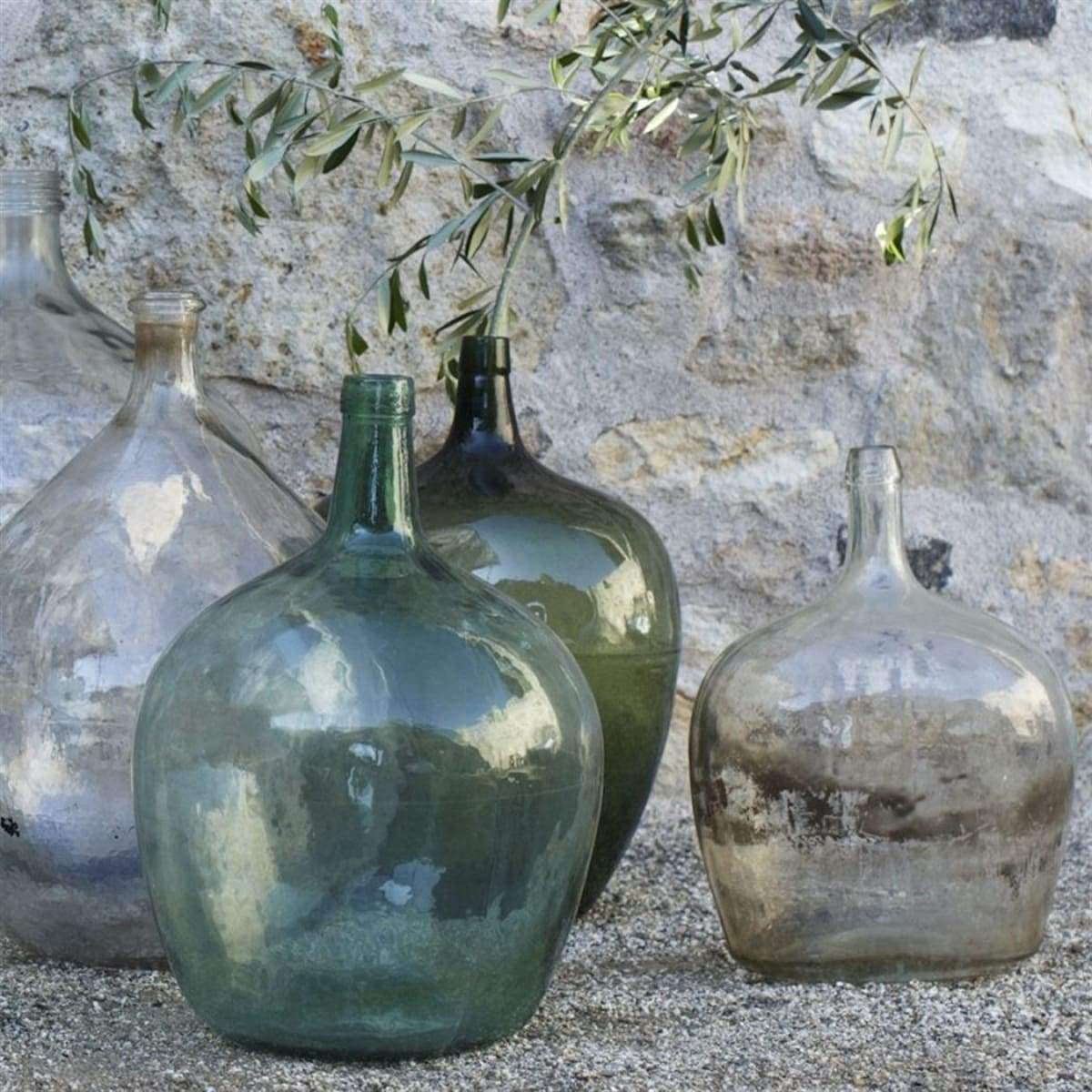 Pretty Vintage Oil Bottle - elsie green
