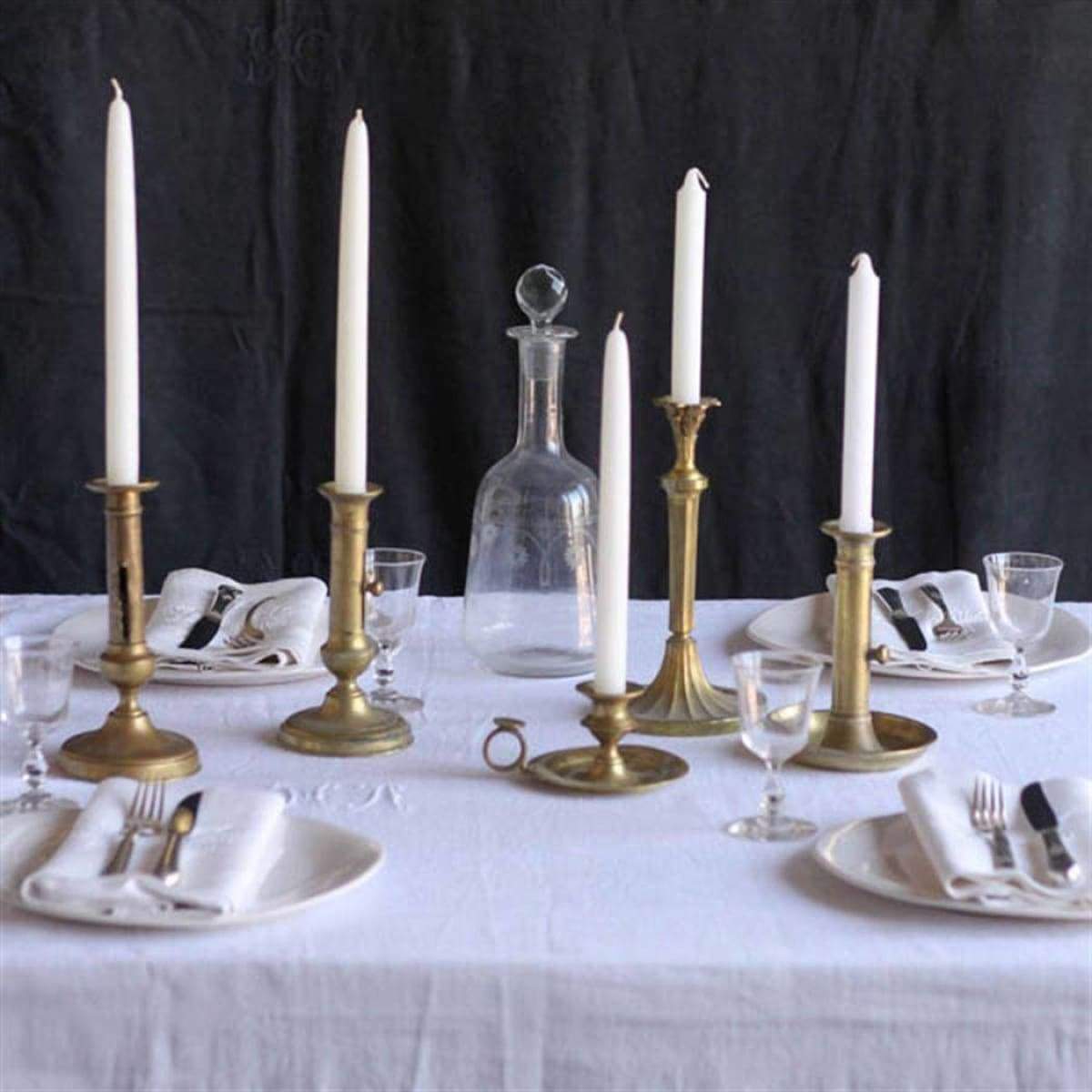 Vintage Brass Candlestick - elsie green