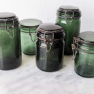 Deep Green Vintage Canning Jar - elsie green - The French Kitchen