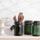 Deep Green Vintage Canning Jar - elsie green - The French Kitchen