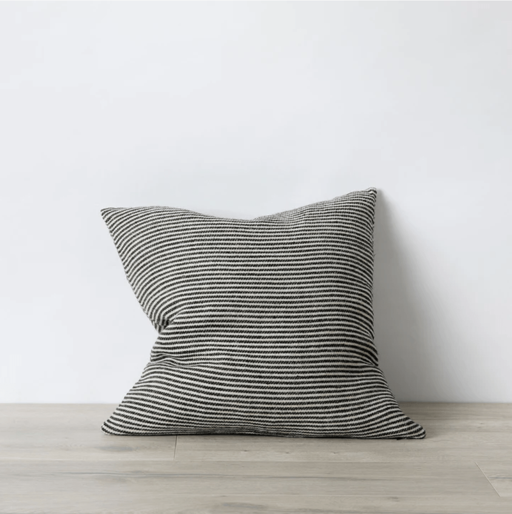 Ellis Stripe Linen Pillow Cover - elsie green - Textiles