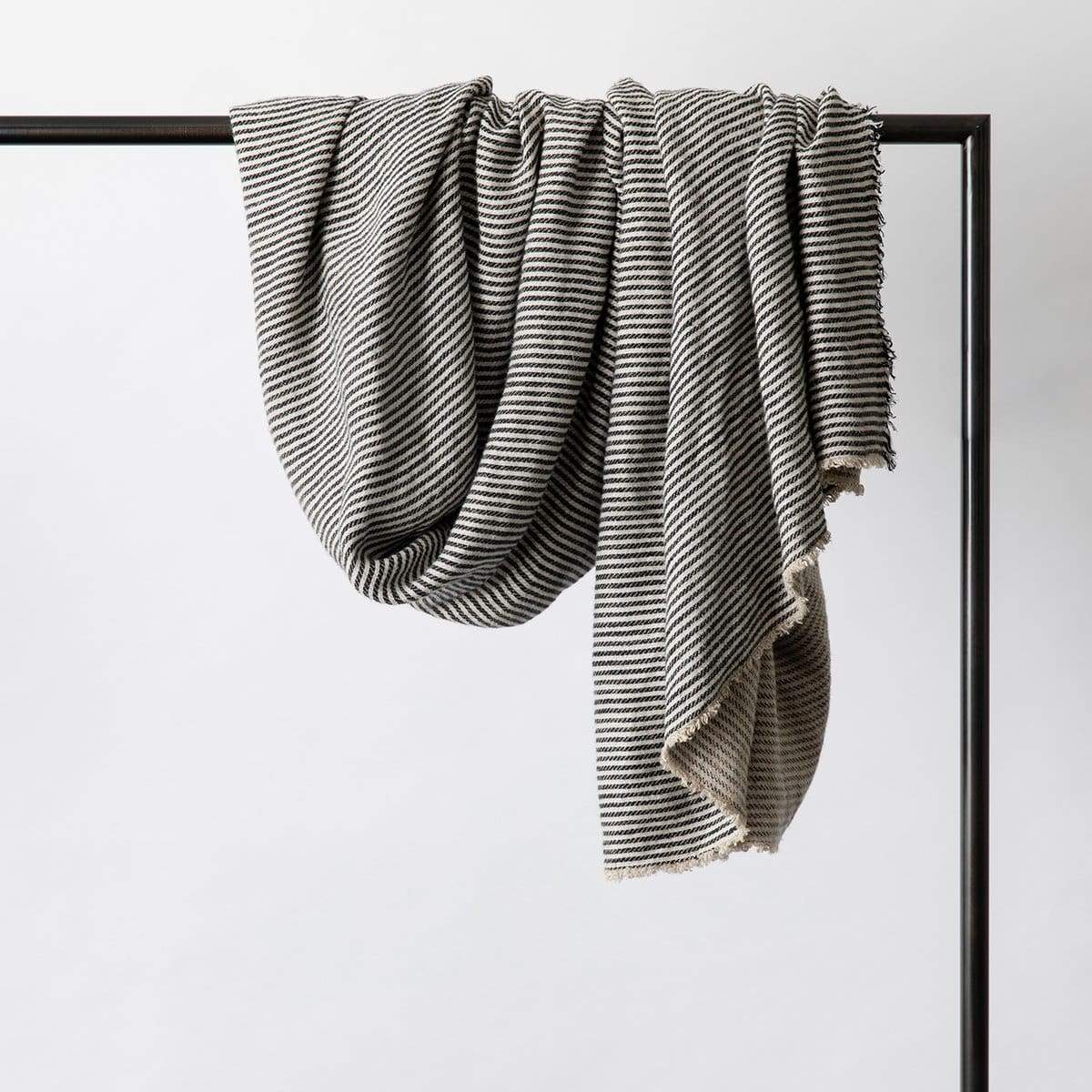 Ellis Stripe Throw - elsie green - textiles