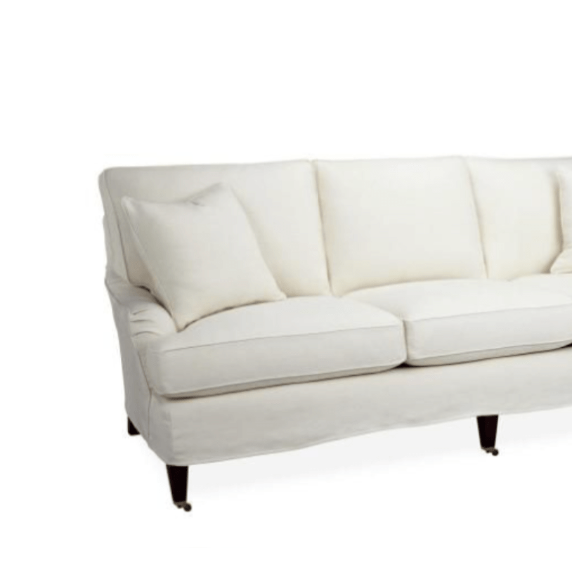 English Arm Slipcovered Sofa - elsie green - Furniture