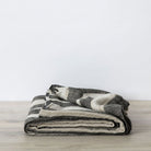 Enzo Stripe Linen Bed Cover - textiles