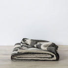 Enzo Stripe Linen Bed Cover - elsie green - Textiles