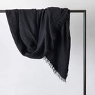 Estela Linen Waffle Throw - elsie green - Textiles