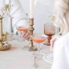 Etched Champagne Coupe Set Of 4 - elsie green - The French Kitchen