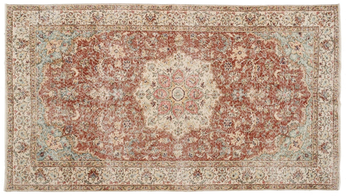 Faraj Vintage Rug | 5'1" x 9'6" - elsie green - 
