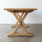 Forager Reclaimed Wood Farm Table | Slim Edition - FIXED TABLE 102 / WAXED PINE - custom furniture