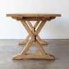 Forager Reclaimed Wood Farm Table | Slim Edition - FIXED TABLE 102 / WAXED PINE - custom furniture