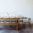 French Inspired Reclaimed Wood Farm Table - elsie green - Custom Furniture