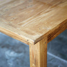 French Inspired Reclaimed Wood Farm Table - elsie green - Custom Furniture