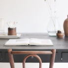 French Inspired Reclaimed Wood Partner's Desk - elsie green - Custom Furniture