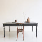 French Inspired Reclaimed Wood Partner's Desk - elsie green - Custom Furniture
