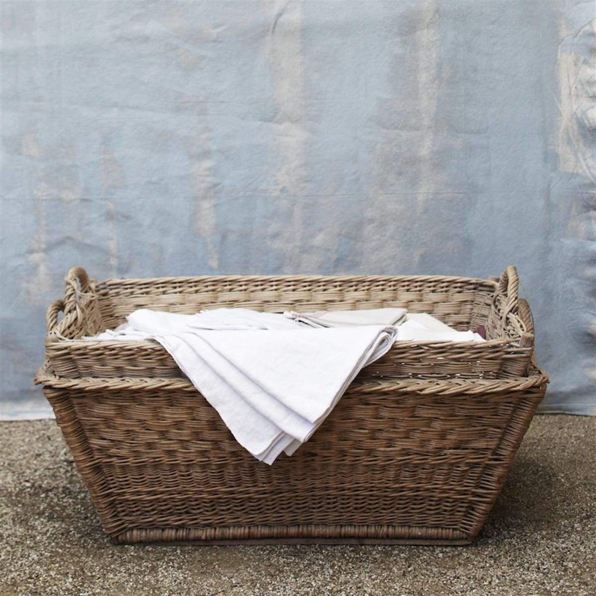 French Laundry Day Basket - elsie green - Decor