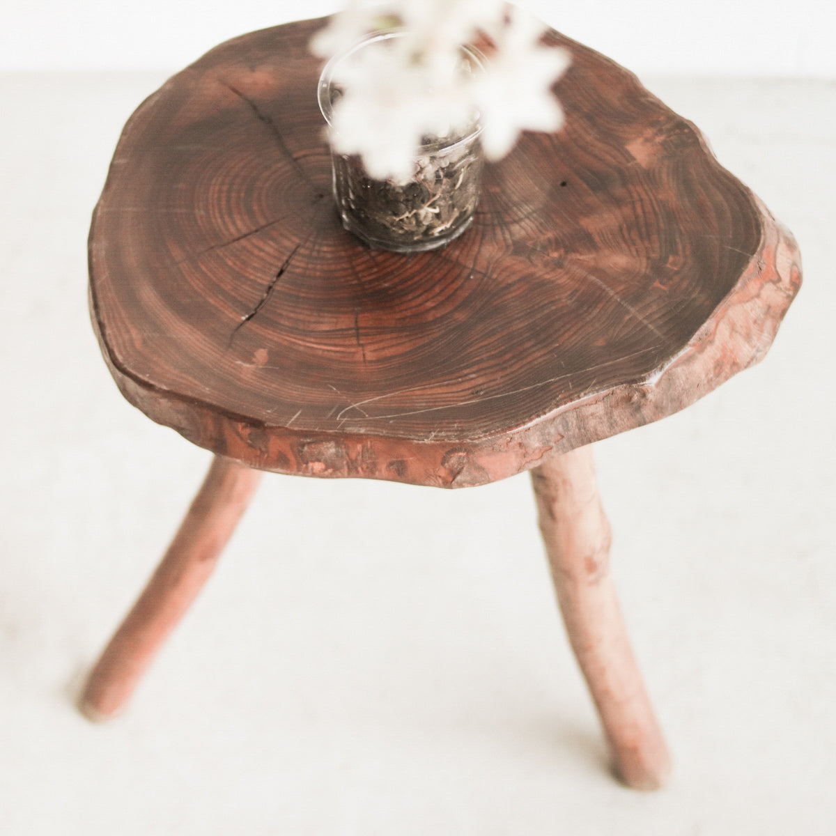 Rustic Bois Stool - elsie green
