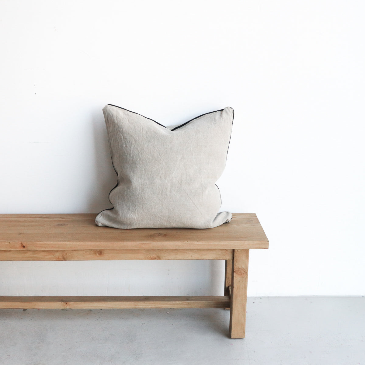 James Belgian Linen Pillow Cover - elsie green