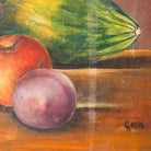 La Prune et La Pêche Still Life Oil Painting - elsie green - Art