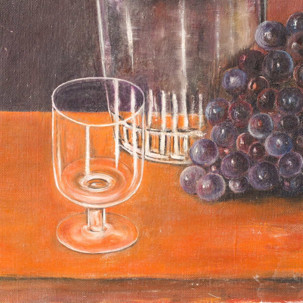 La Prune et La Pêche Still Life Oil Painting - elsie green - Art