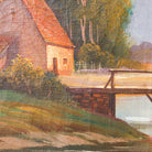 Landscape with Bridge Oil Painting - elsie green - Art