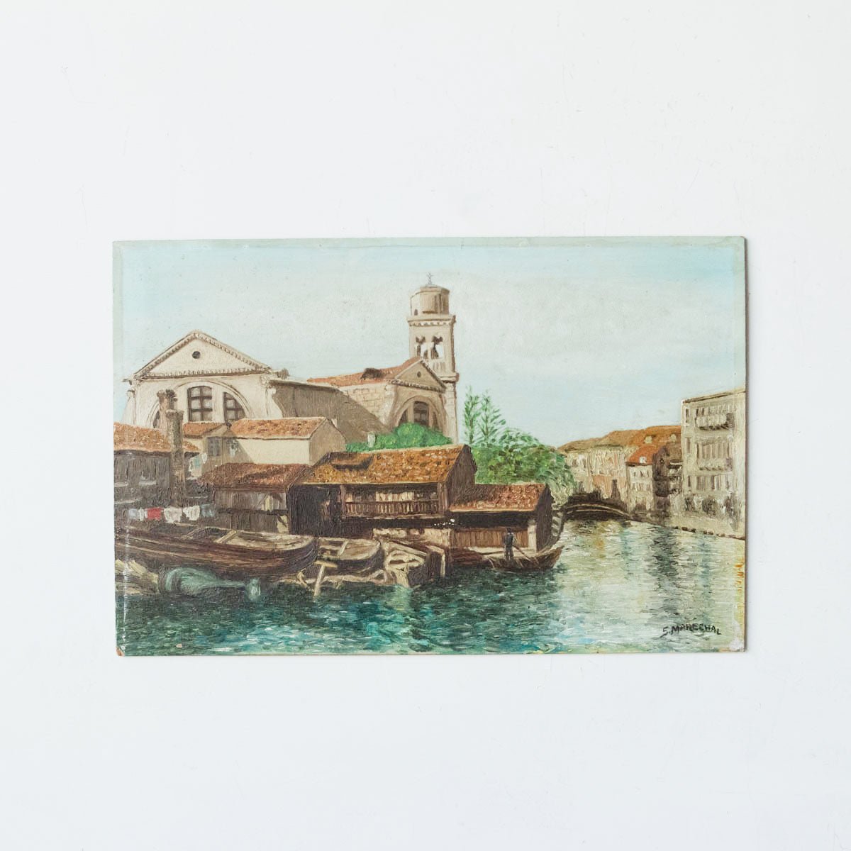 Landscape with Canals Oil Painting - elsie green - Art