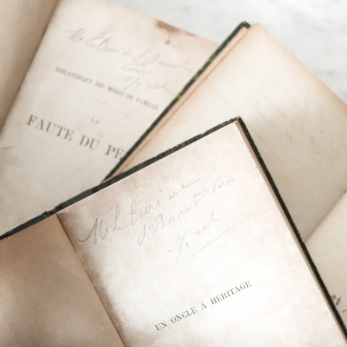 Leather Library Book - elsie green - Decor