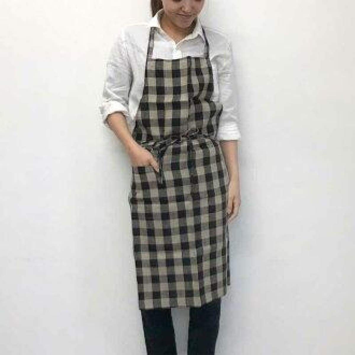 Linen Daily Apron - elsie green - Textiles