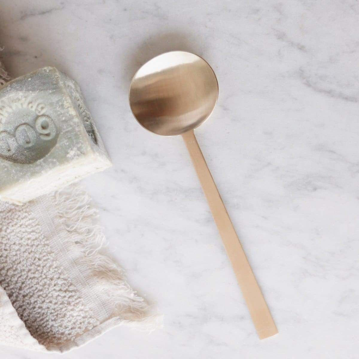Long Brass Spoon - elsie green - The French Kitchen