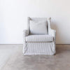Chic Slipcovered Swivel Chair - Furniture