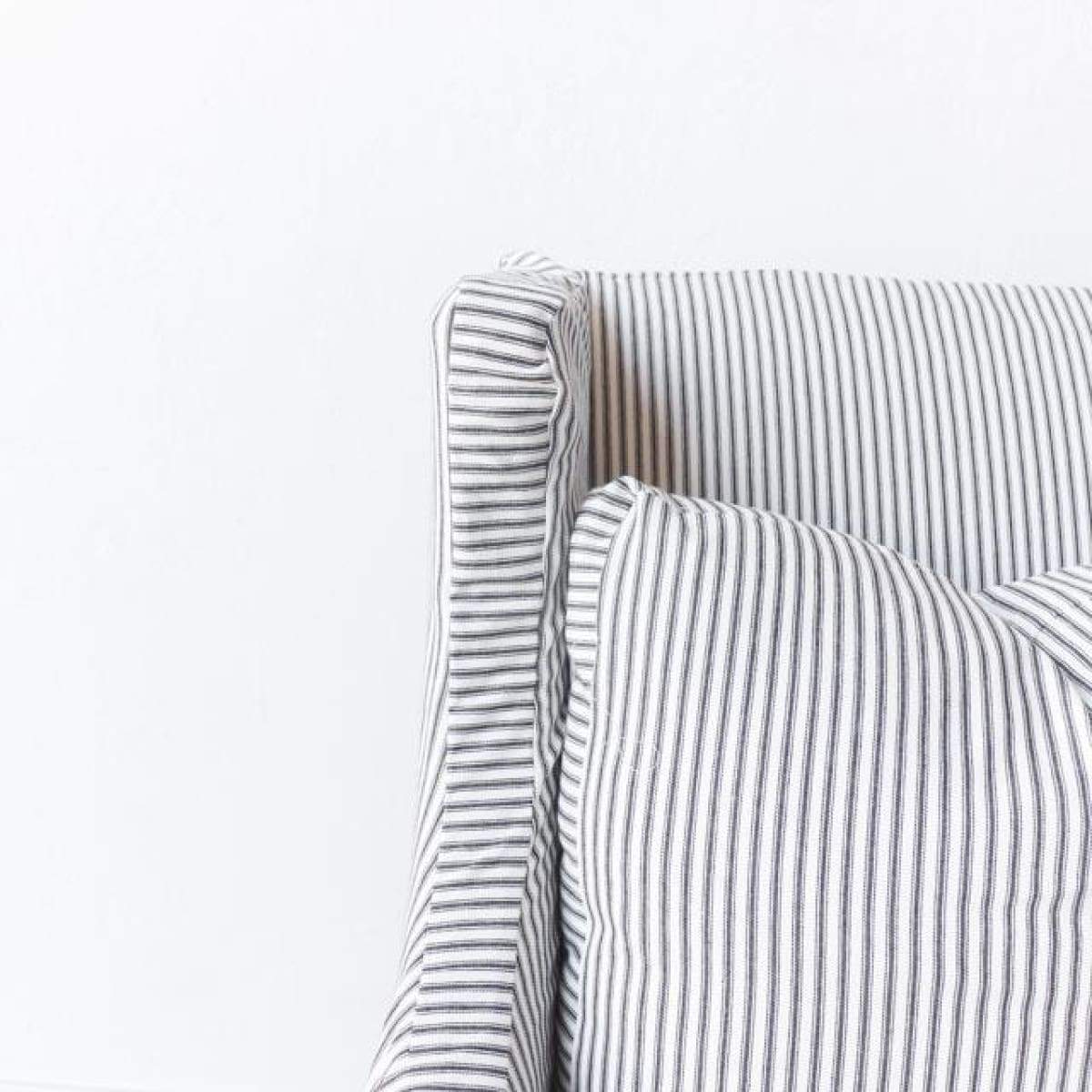 Modern Wingback Slipcovered Chair - elsie green - Furniture
