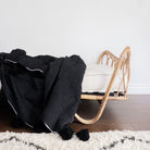 Moroccan Pom Pom Throw - elsie green - Textiles