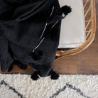 Moroccan Pom Pom Throw - elsie green - Textiles