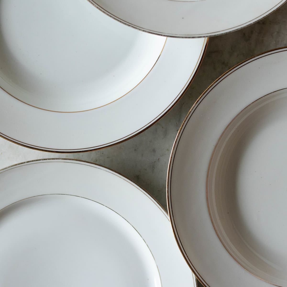 Not Your Grandma's Gold Rim China Set Of 4 - elsie green - The French Kitchen