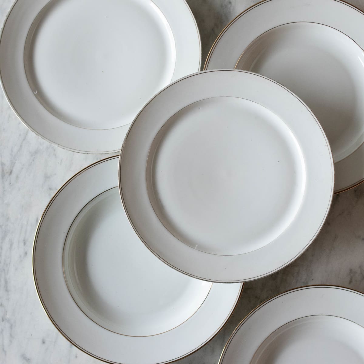 Not Your Grandma's Gold Rim China Set Of 4 - elsie green - The French Kitchen