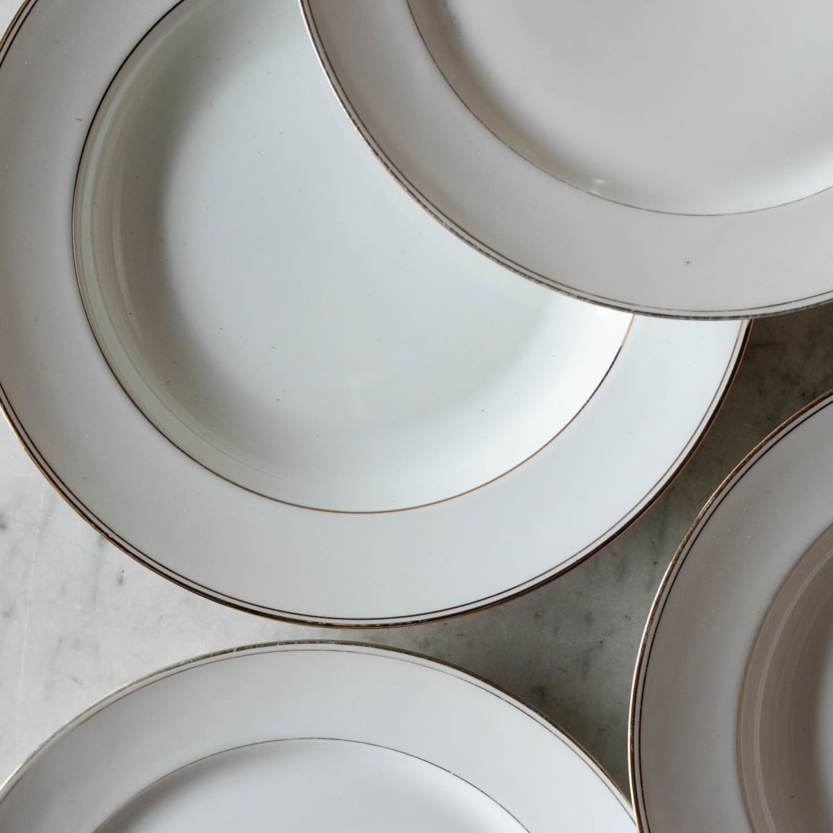 Not Your Grandma's Gold Rim China Set Of 4 - elsie green - The French Kitchen
