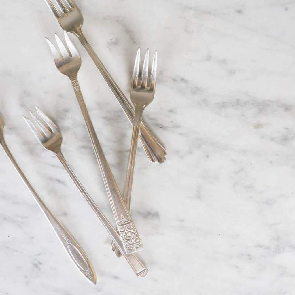 Not Your Grandma's Vintage Relish Forks Set Of 8 - elsie green