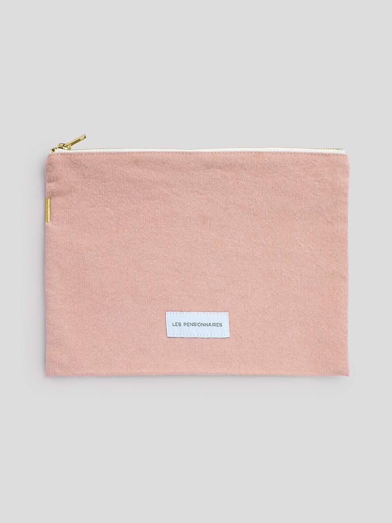 Organic Cotton Large Pouch - elsie green - Decor