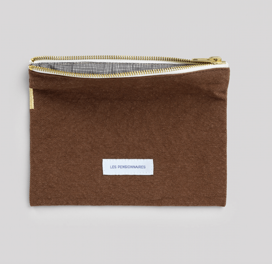 Organic Cotton Large Pouch - elsie green - Decor