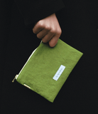 Organic Cotton Small Pouch - elsie green - Decor