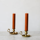 Pair of Beeswax Column Tapers - elsie green - Decor