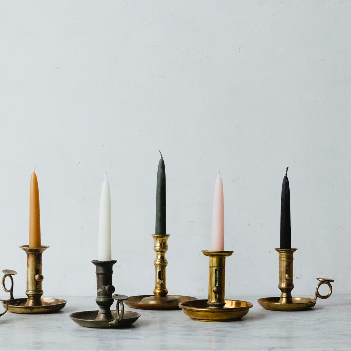 Pair of Every Day Beeswax Tapers - elsie green - Decor