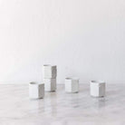 Pair of Porcelain Yogurt Pots - elsie green - French Kitchen