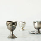 Pair of Silver Filigree Egg Cups - elsie green - The French Kitchen