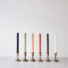 Pair of Twist Beeswax Tapers - elsie green - Decor
