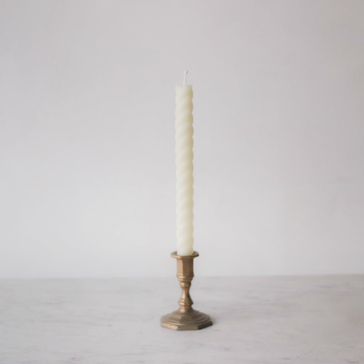 Pair of Twist Beeswax Tapers - elsie green - Decor