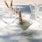 Pair of Vintage Etched Dessert Coupes - elsie green - The French Kitchen