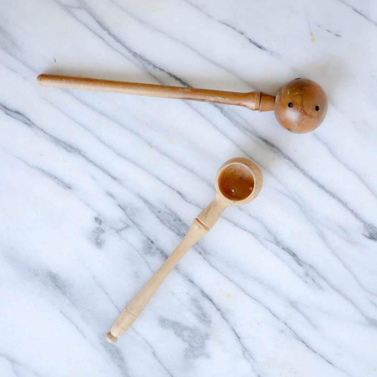 Pair of Vintage Olive Spoons - elsie green - The French Kitchen