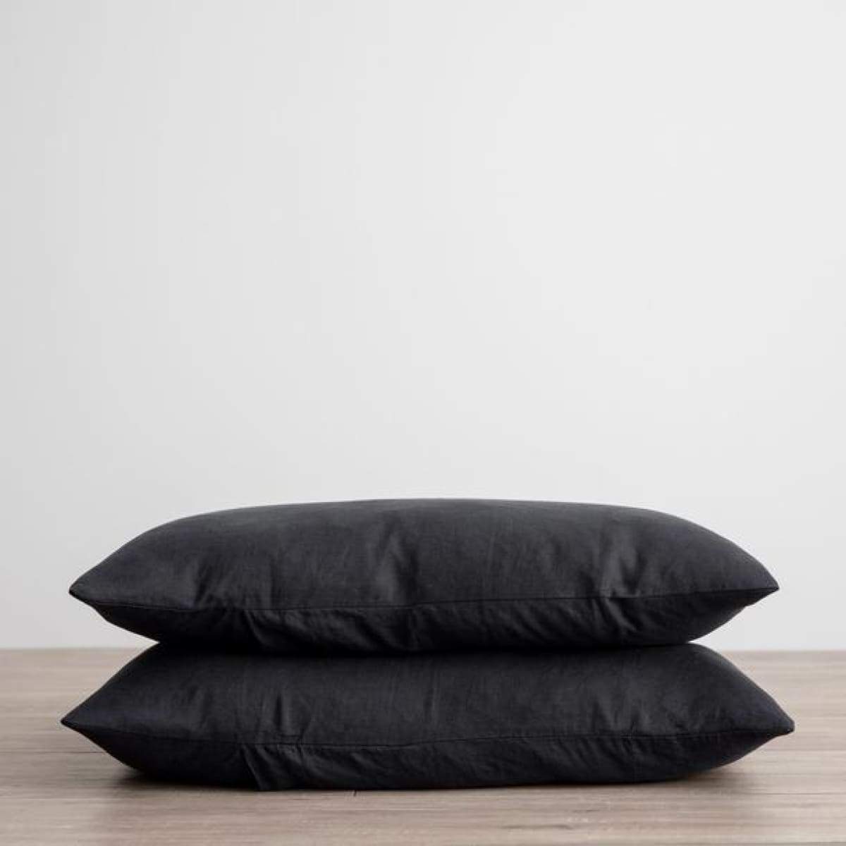 Pair of Washed Linen Euro Shams | Sale - elsie green - Textiles