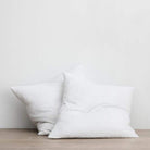Pair of Washed Linen Euro Shams - elsie green - Textiles