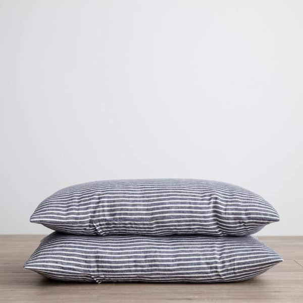 Pair of Washed Linen Pillowcases - elsie green